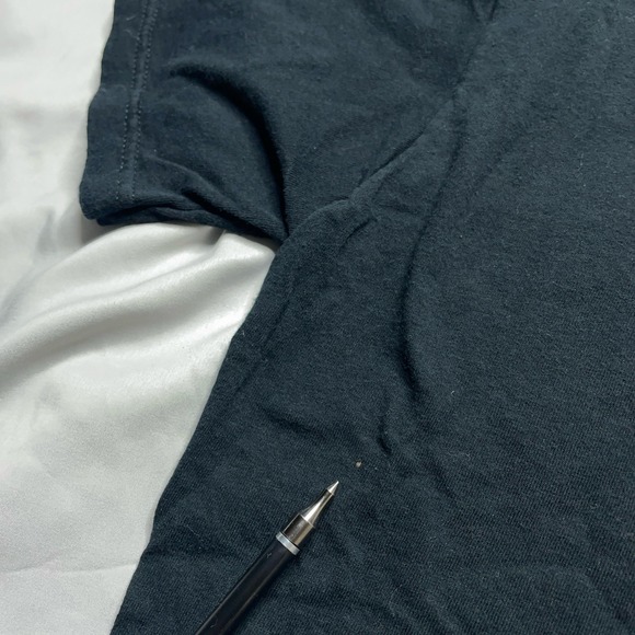 Vintage Y2k Fruit Of The Loom Black Pocket T Shirt Mens XXL Blank Basic Box Tee - Picture 8 of 13